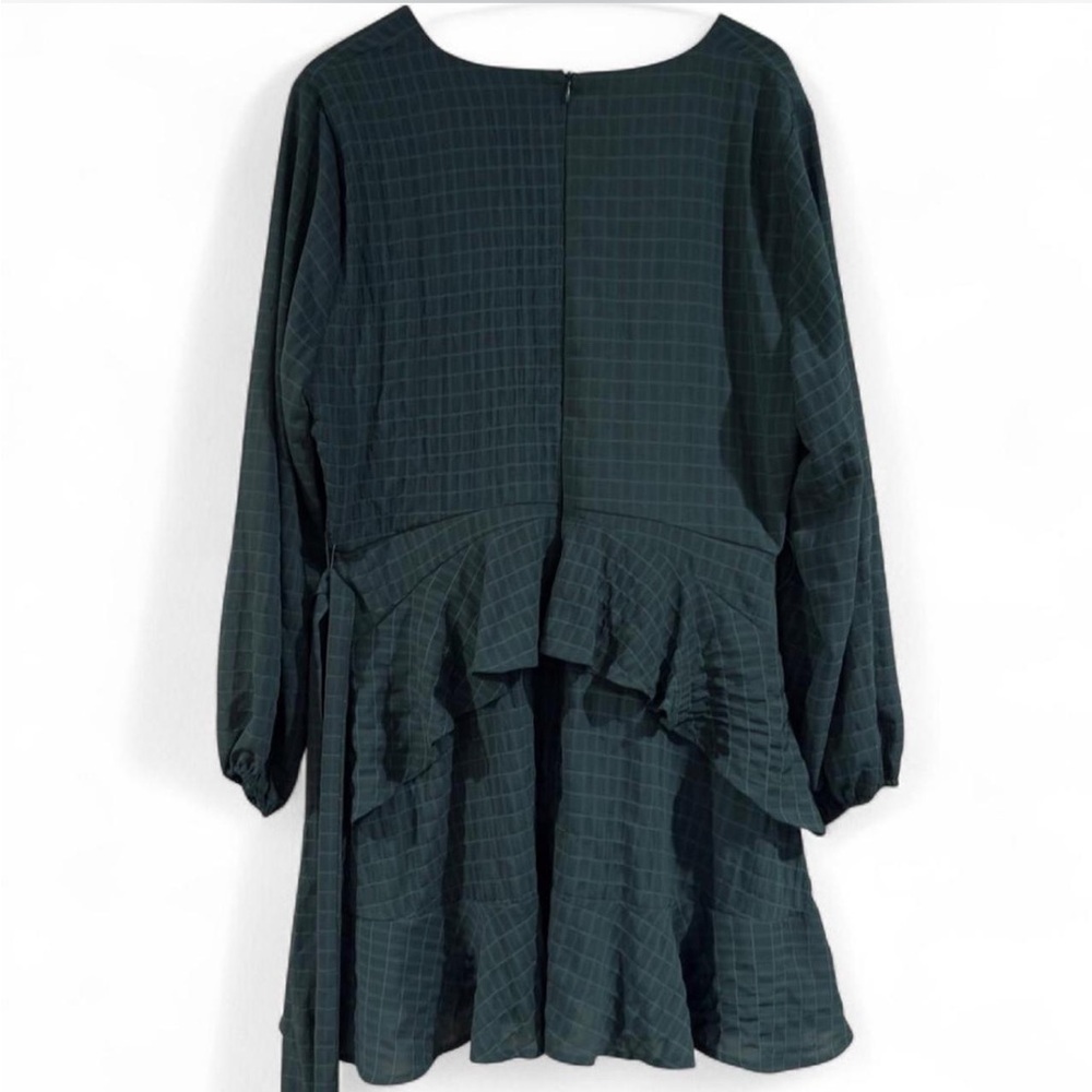 Arula Fit & Flare Ruffle Wrap Mini Dress Plus Size XL-0X Cottagecore Whimsigoth - Picture 6 of 9